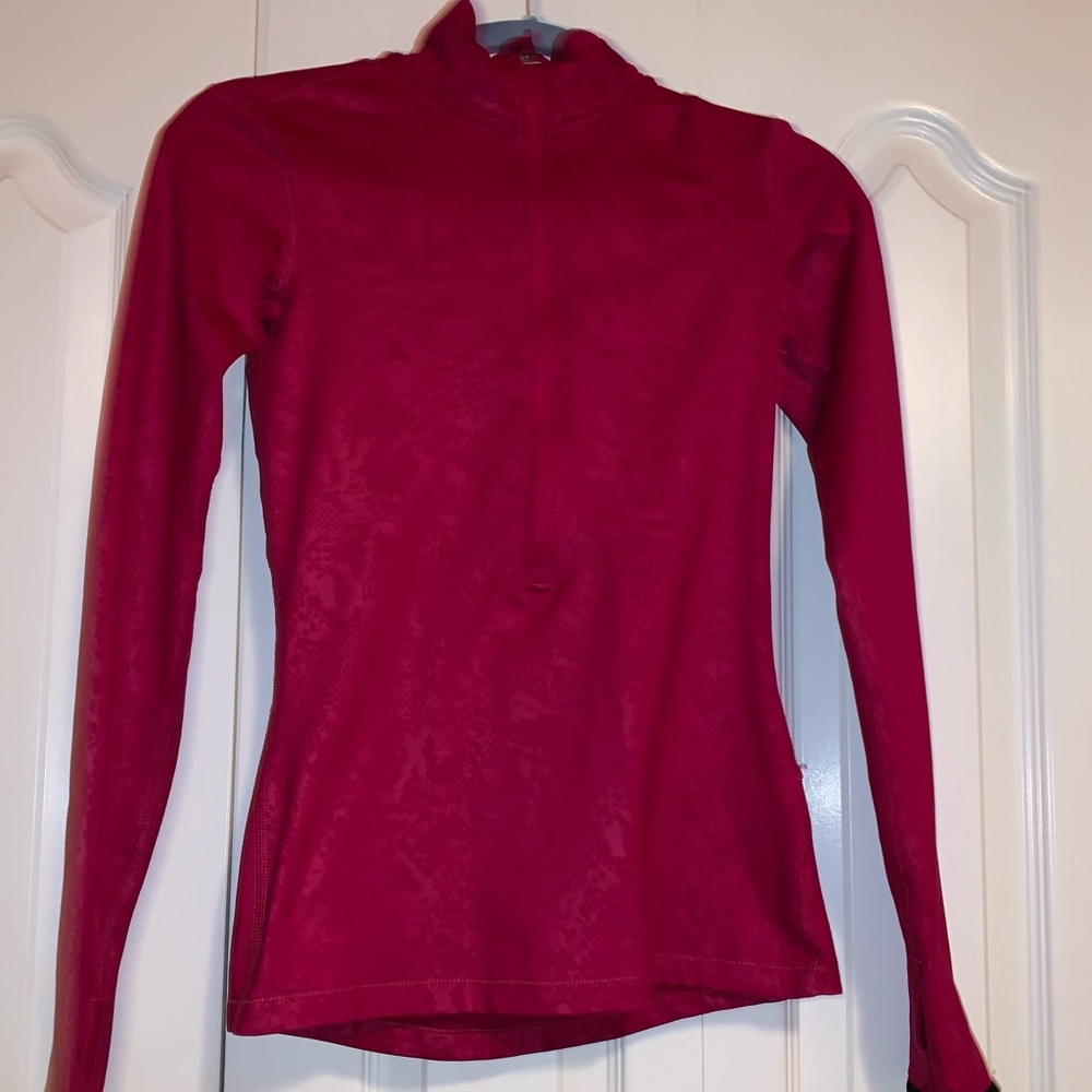 NIKE SNAKE PRINT PINK QUARTER ZIP